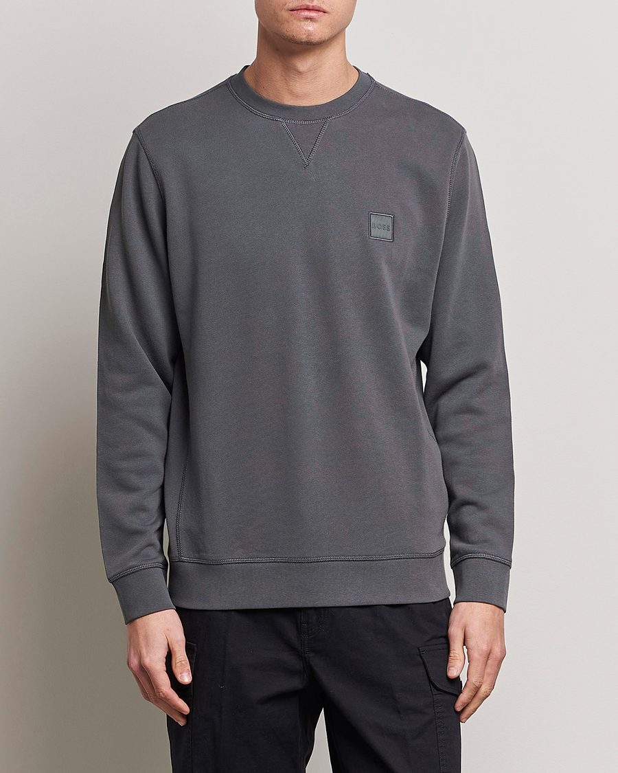 Homme | Pulls Et Tricots | BOSS ORANGE | Westart Logo Sweatshirt Dark Grey