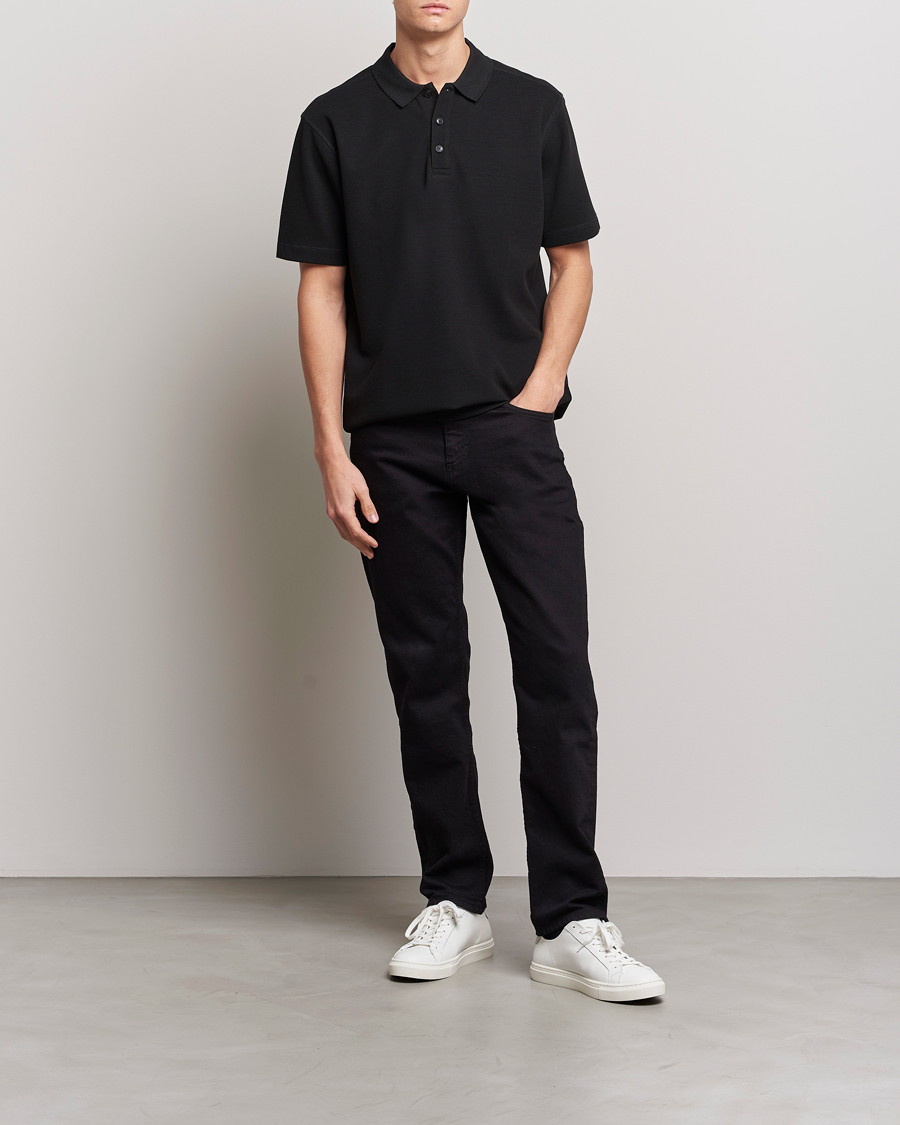 Heren | Polo's | BOSS ORANGE | Petempesto Knitted Polo Black