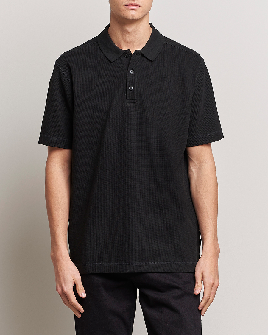 Heren | Polo's | BOSS ORANGE | Petempesto Knitted Polo Black