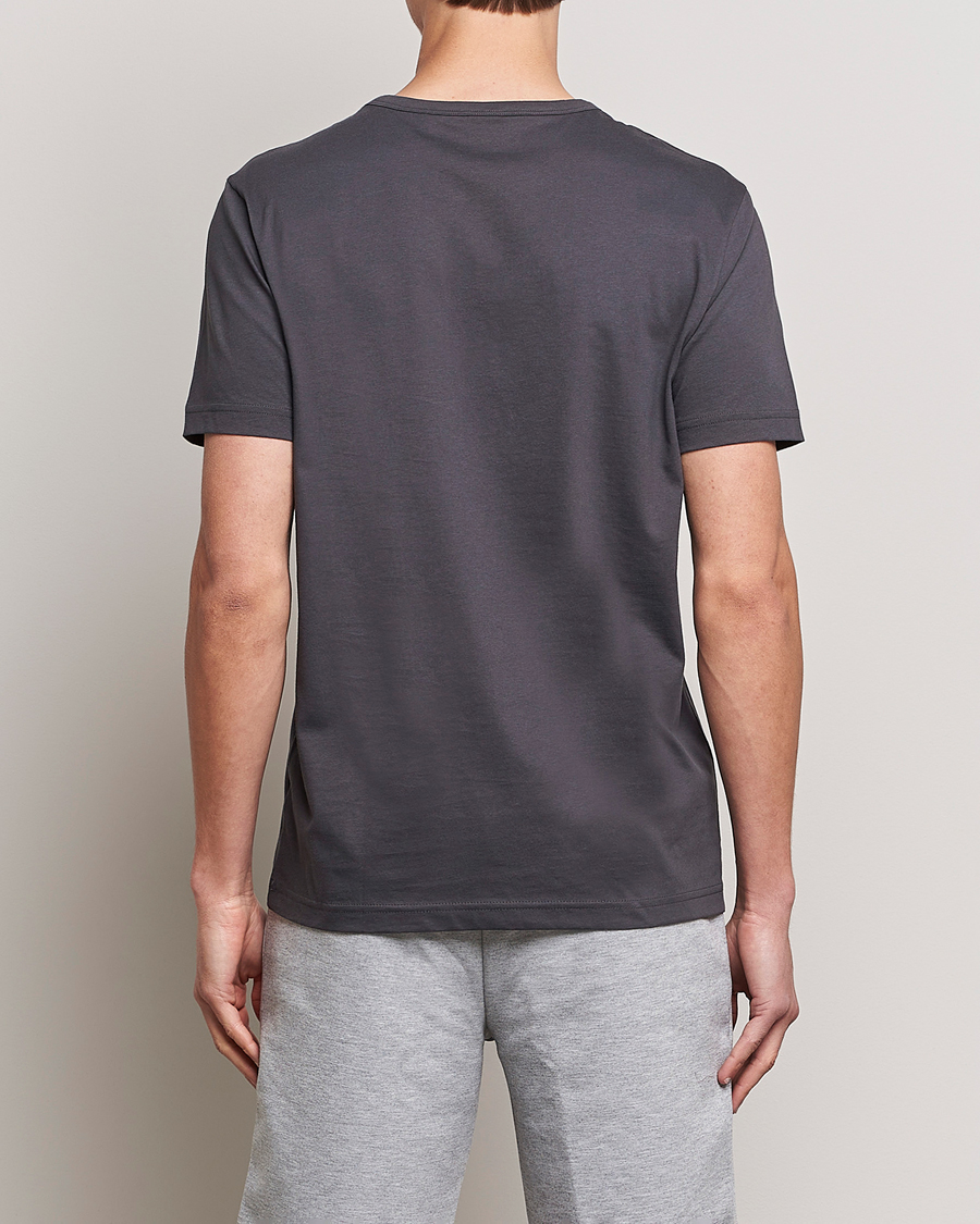 Homme | T-shirts | BOSS GREEN | Curved Logo Crew Neck T-Shirt Dark Grey