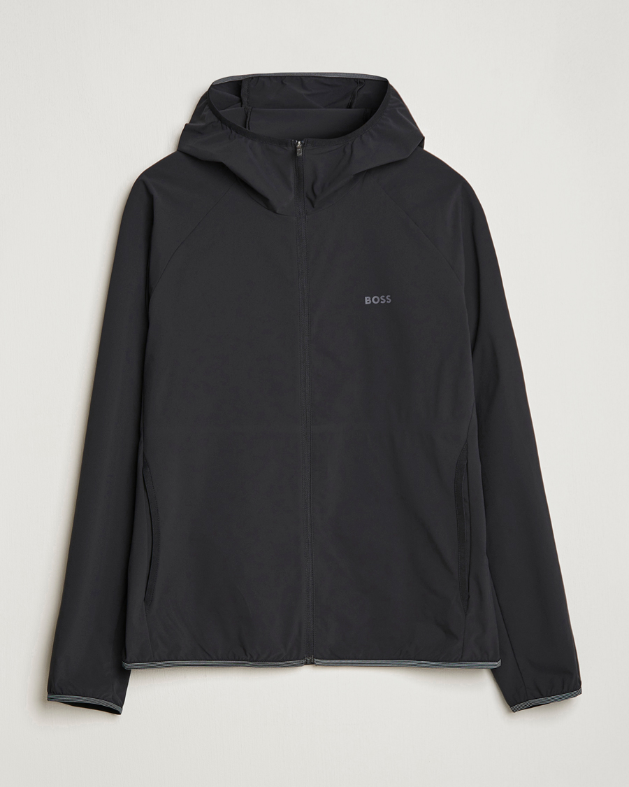 Homme | Manteaux Et Vestes | BOSS GREEN | Cush Shell Hoodie Jacket Black