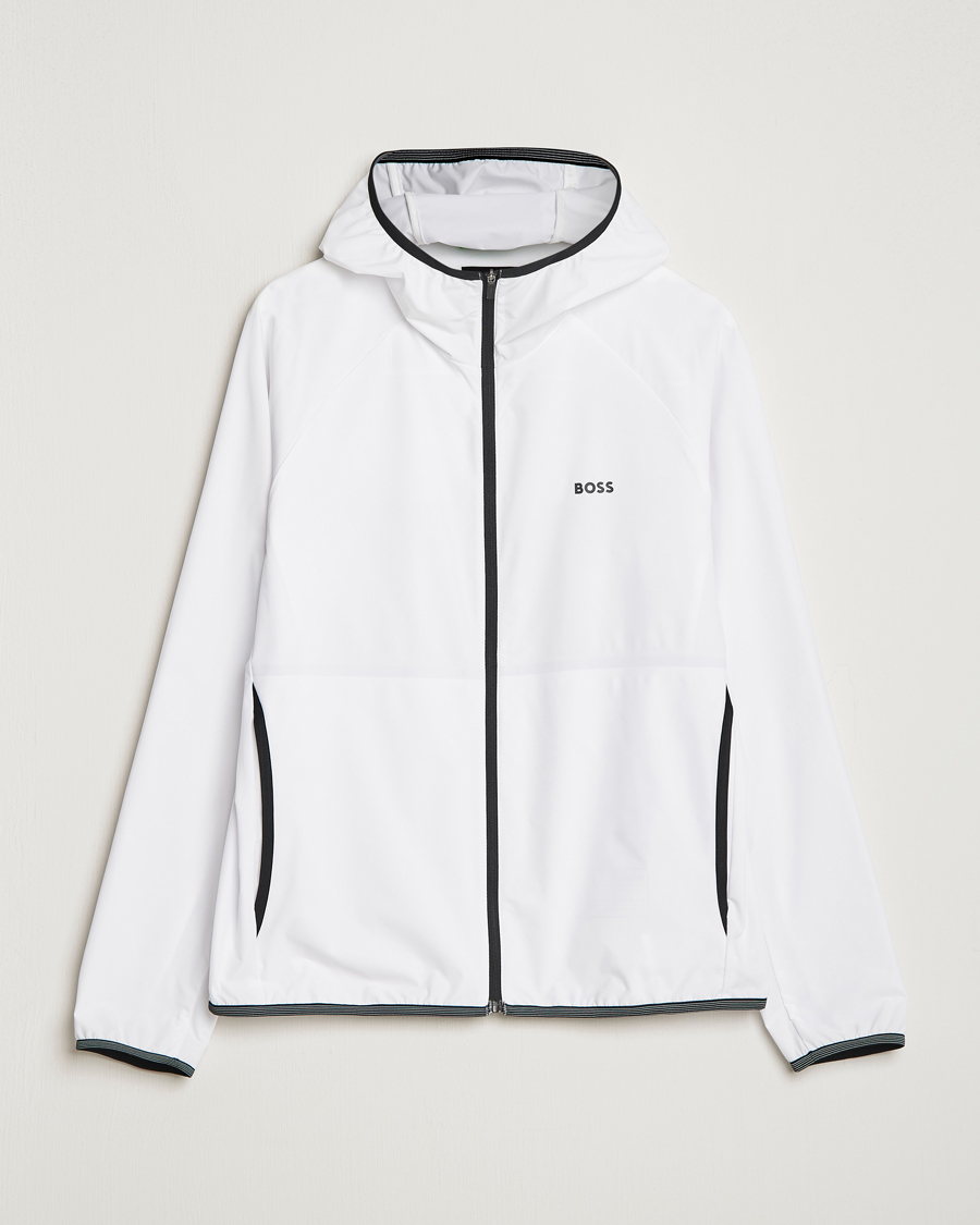 Homme | Manteaux Et Vestes | BOSS GREEN | Cush Shell Hoodie Jacket White