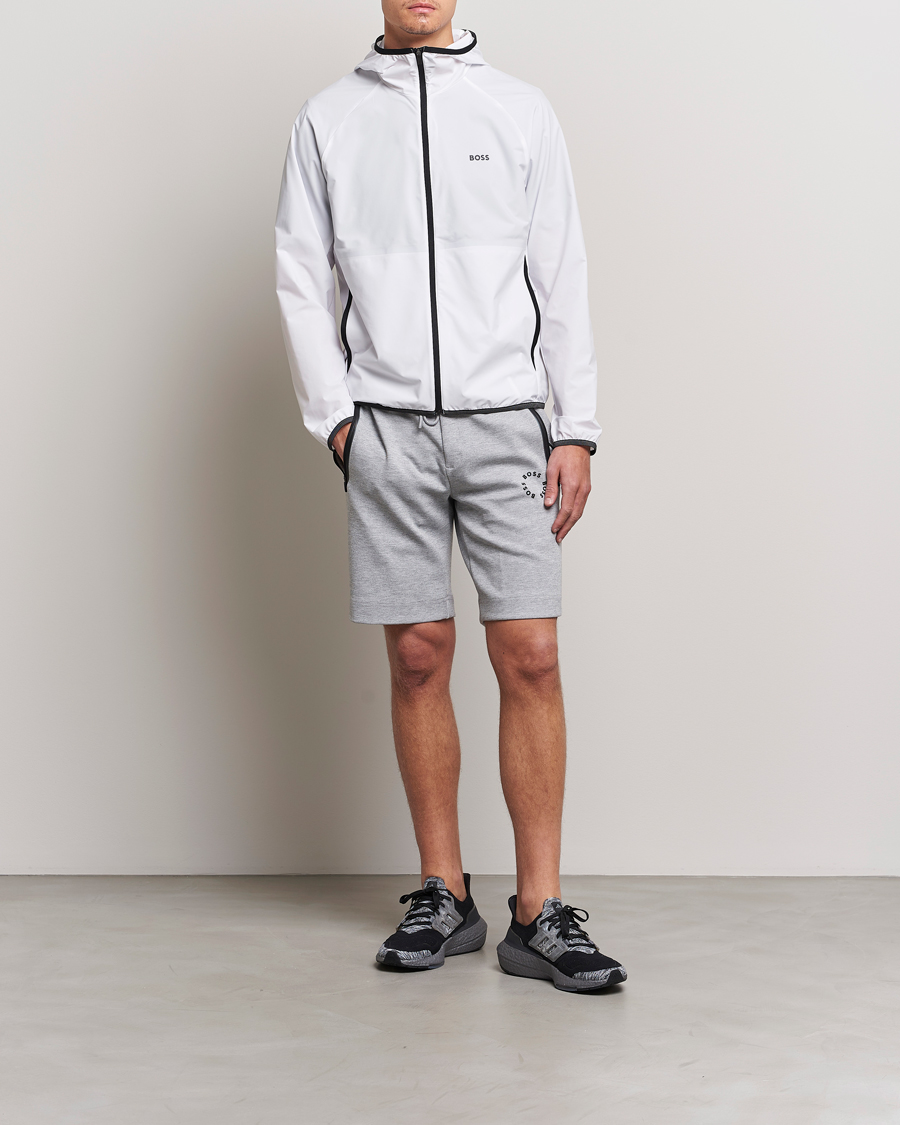 Homme | Manteaux Et Vestes | BOSS GREEN | Cush Shell Hoodie Jacket White