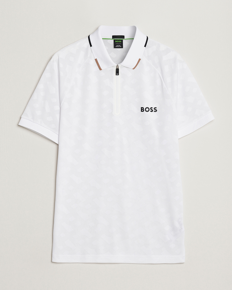 Homme | Polos | BOSS GREEN | Philix MB Monogram Polo White