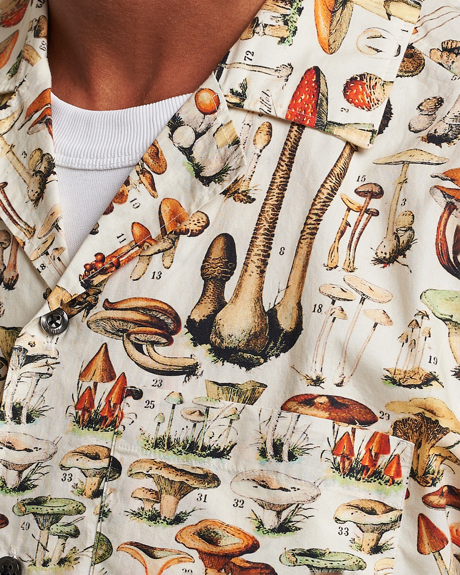 Homme | Chemises | HUGO | Ellino Mushroom Short Sleeve Shirt Beige Overflow
