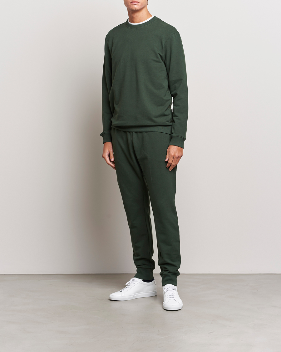 Homme | Pulls Et Tricots | Bread & Boxers | Loungewear Crew Neck Sweatshirt Forest Green