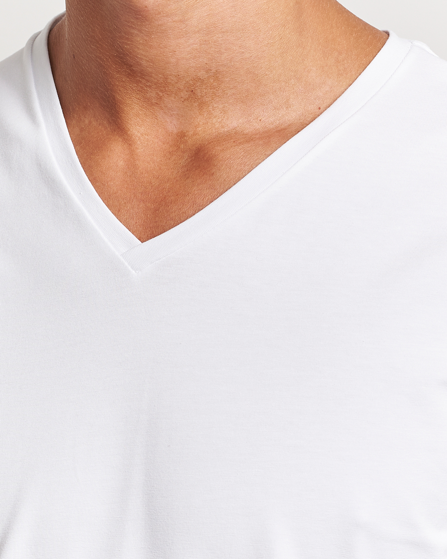Heren | T-shirts | Bread & Boxers | 2-Pack V-Neck T-Shirt White