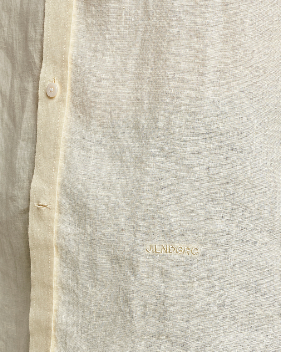 Homme | Chemises | J.Lindeberg | Clean Linen Slim Shirt Pear Sorbet