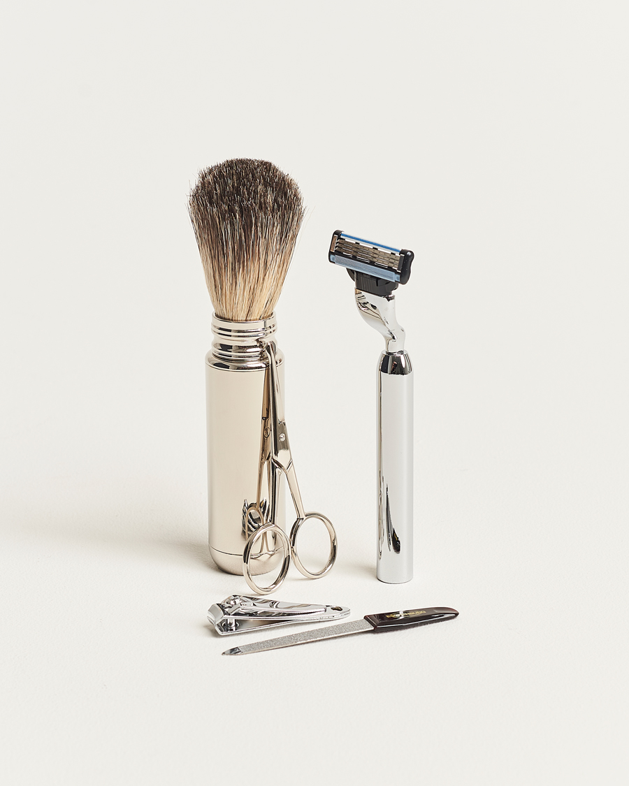 Heren | Thuis | F. Hammann | Shaving and Manicure Set Dark Brown