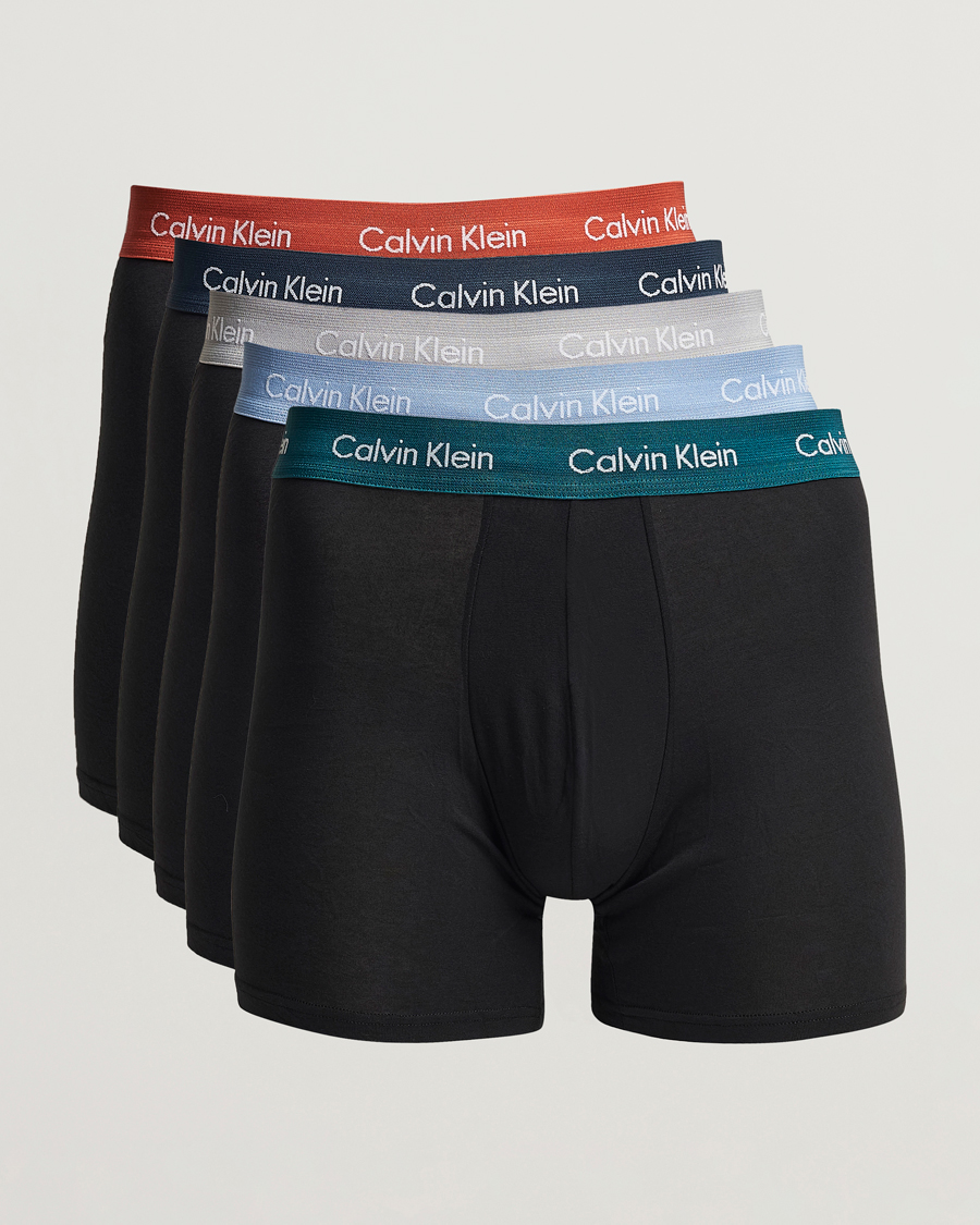 Homme | Sous-Vêtements Et Chaussettes | Calvin Klein | Cotton Stretch 5-Pack Trunk Black