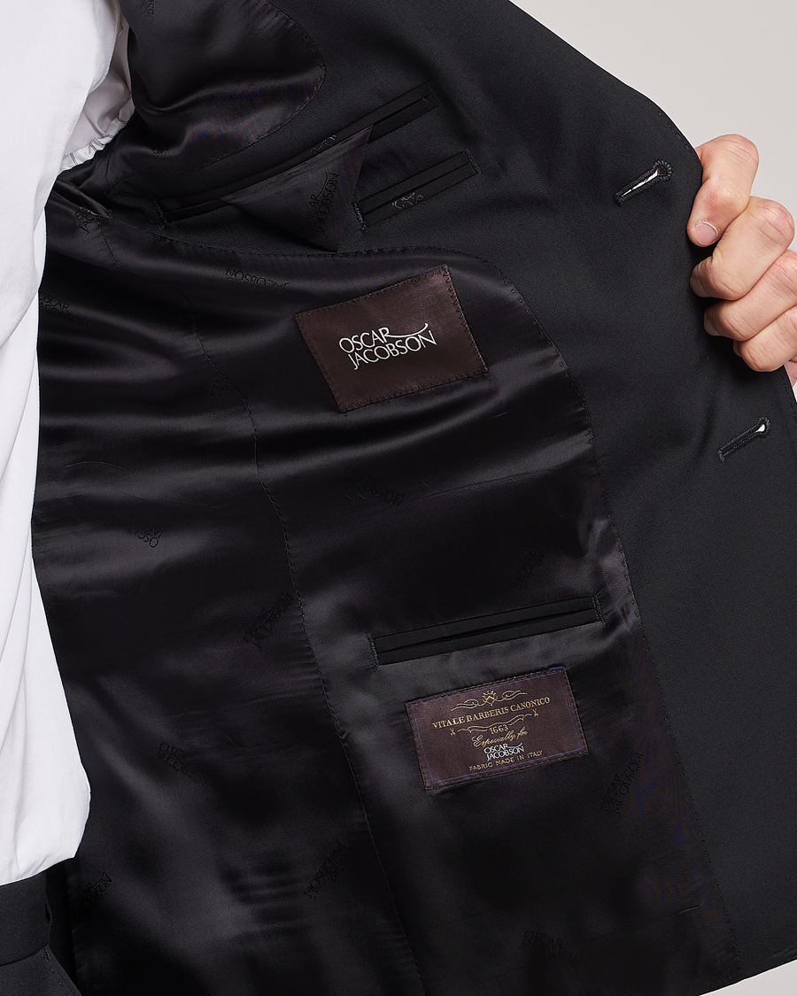 Heren | Blazers | Oscar Jacobson | Edmund Wool Blazer Black
