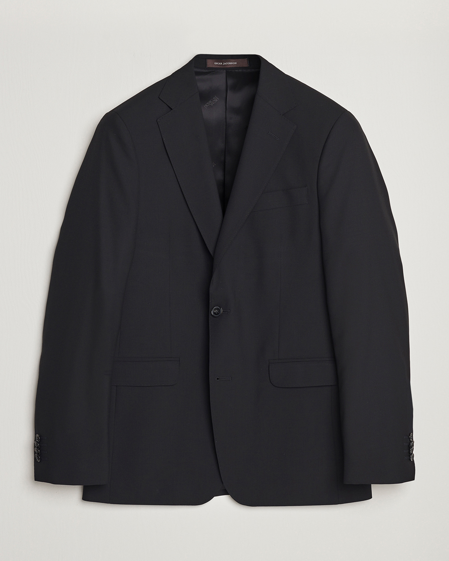 Heren | Blazers | Oscar Jacobson | Falk Wool Blazer Black