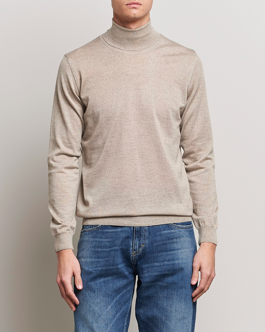 Homme | Pulls Et Tricots | Oscar Jacobson | Cole Merino Wool Rollneck Beige