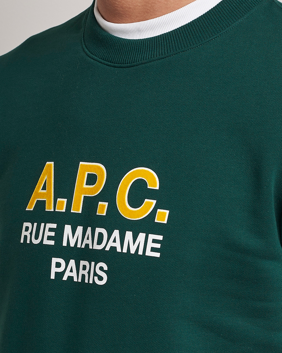 Homme | Pulls Et Tricots | A.P.C. | Madame Sweatshirt Dark Green
