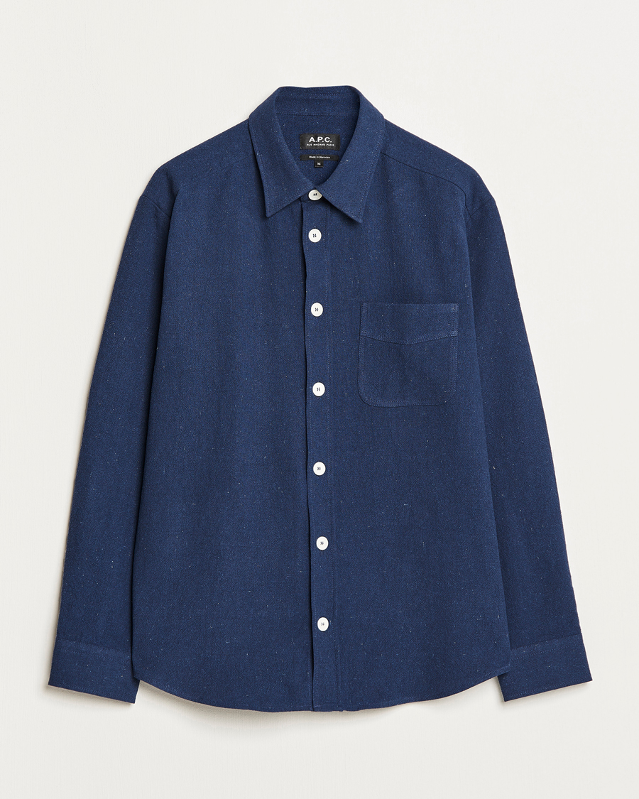 Homme | Chemises | A.P.C. | Aston Overshirt Navy
