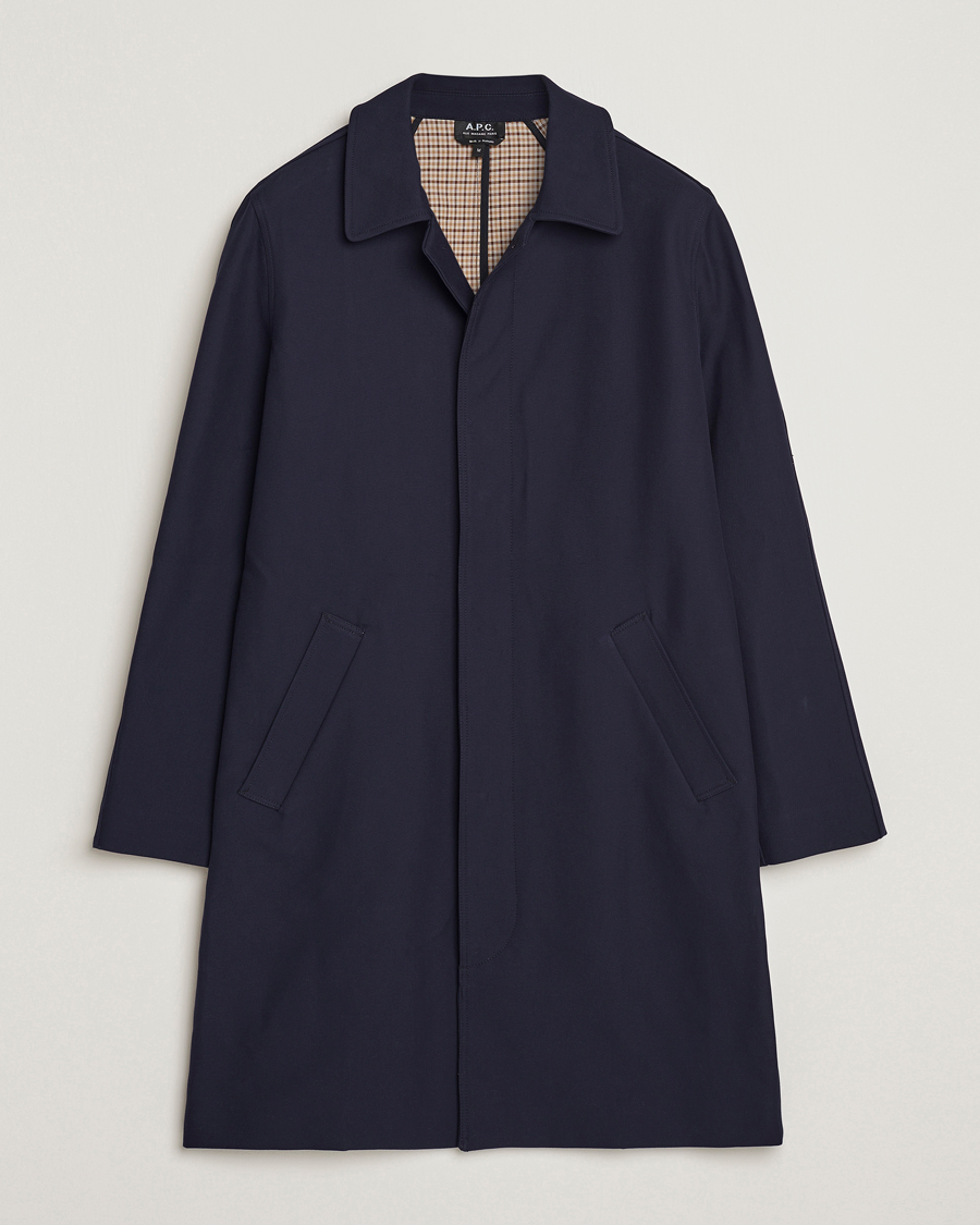Homme | Manteaux Et Vestes | A.P.C. | Wool Mac Coat Navy