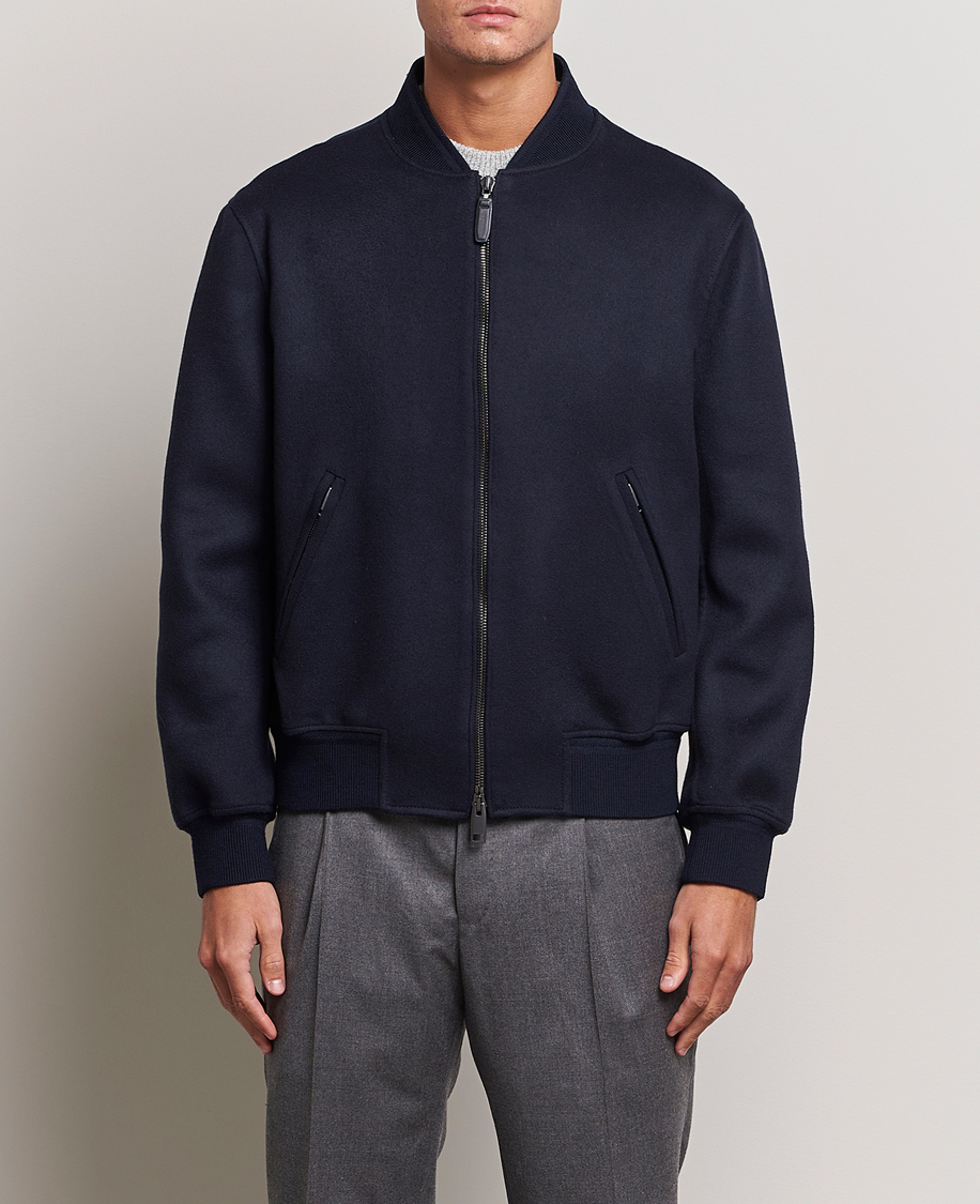 Homme | Manteaux Et Vestes | Brioni | Cashmere Blend Bomber Jacket Navy