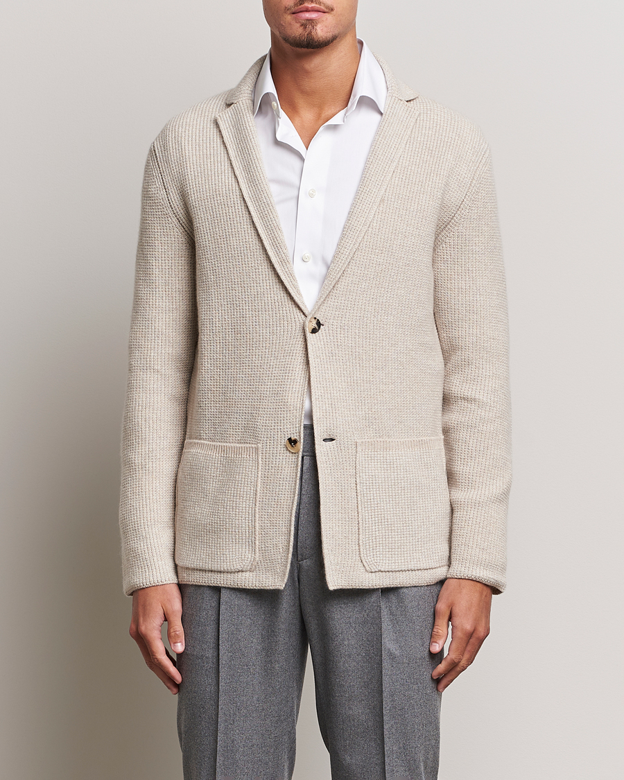 Homme | Pulls Et Tricots | Brioni | Cashmere Jacquard Cardigan Beige