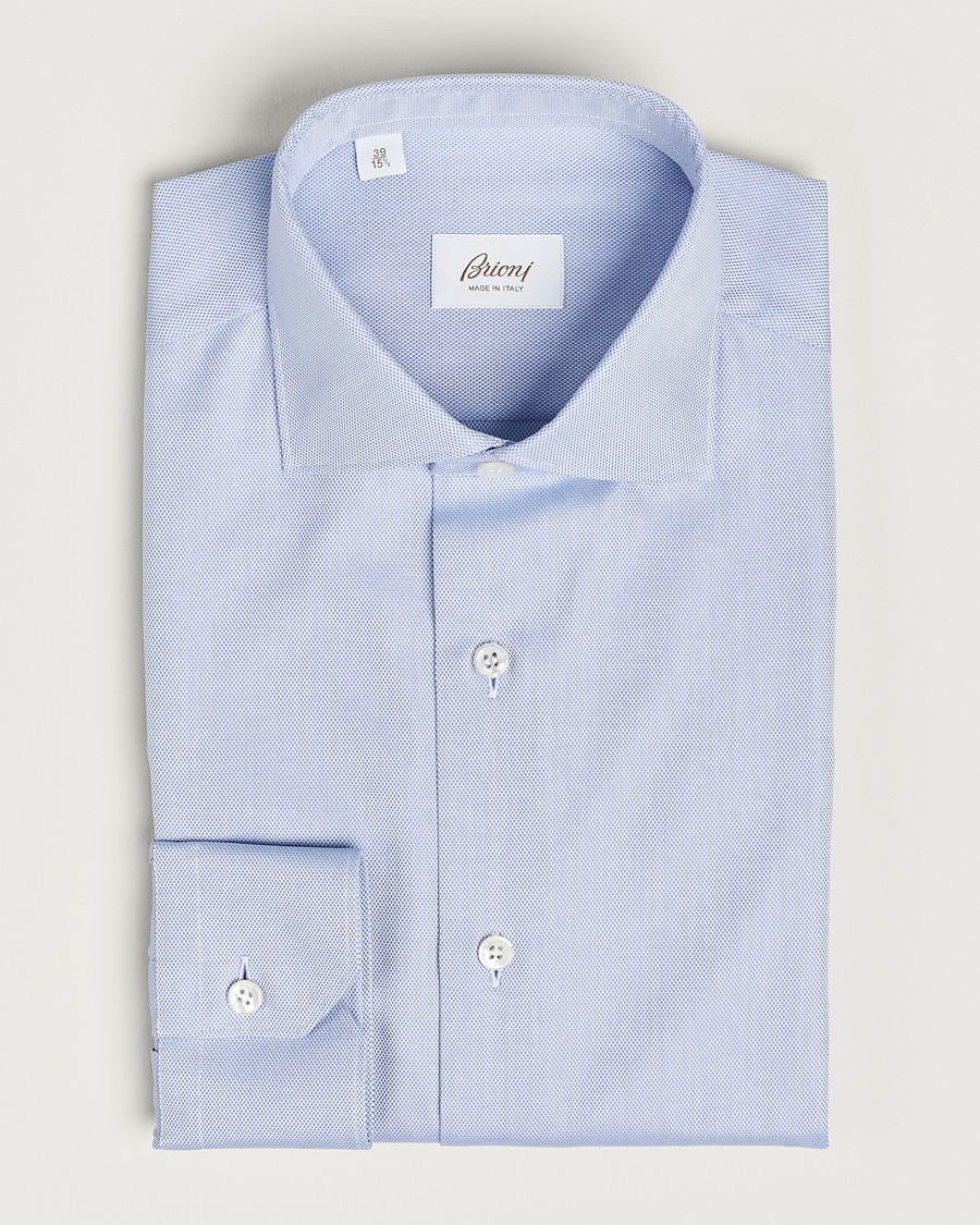Homme | Chemises | Brioni | Slim Fit Royal Oxford Dress Shirt Light Blue