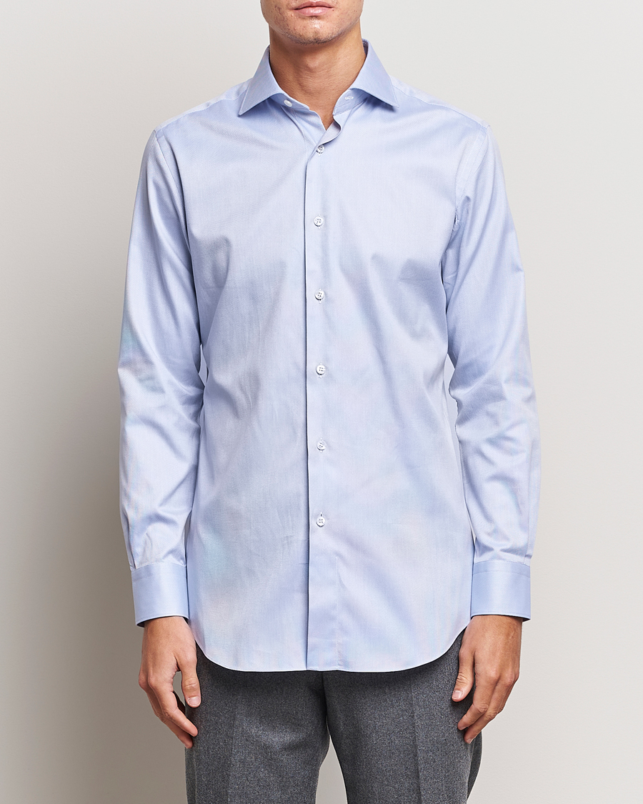 Homme | Chemises | Brioni | Slim Fit Royal Oxford Dress Shirt Light Blue