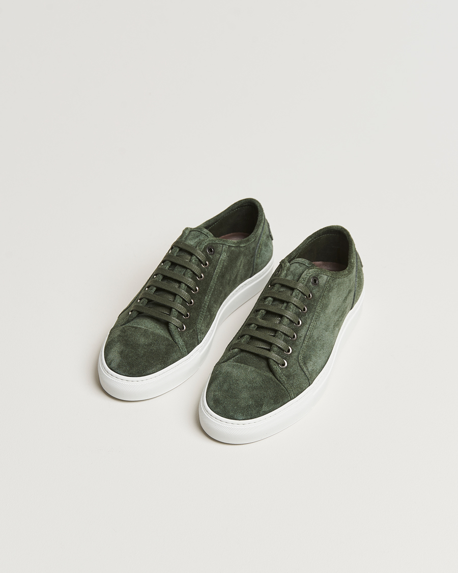 Homme | Brioni Casetta Suede Sneakers Green | Brioni | Casetta Suede Sneakers Green