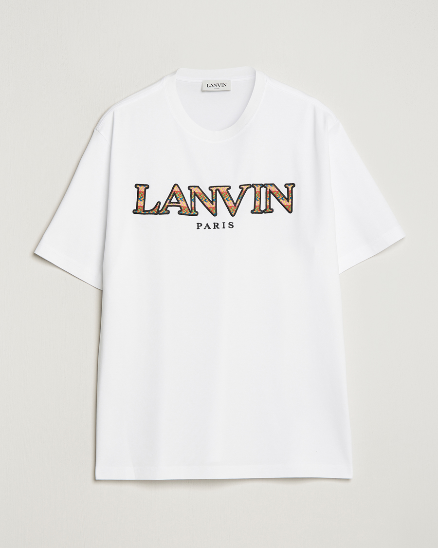 Homme | T-shirts | Lanvin | Curb Logo T-Shirt Optic White