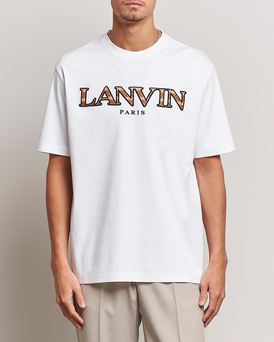 Homme | T-shirts | Lanvin | Curb Logo T-Shirt Optic White