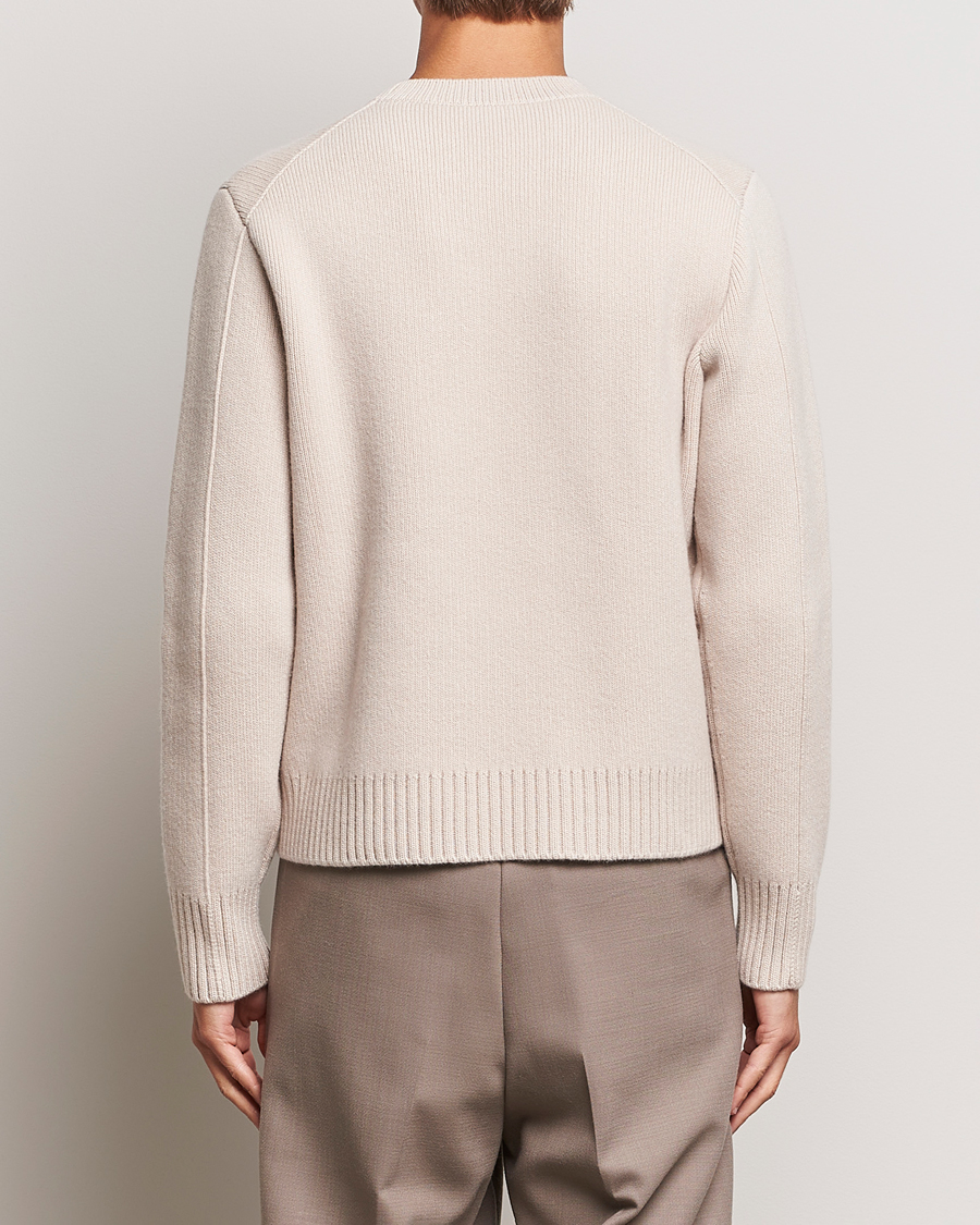 Homme | Pulls Et Tricots | Lanvin | Cashmere Blend Crew Neck Sweater Light Beige