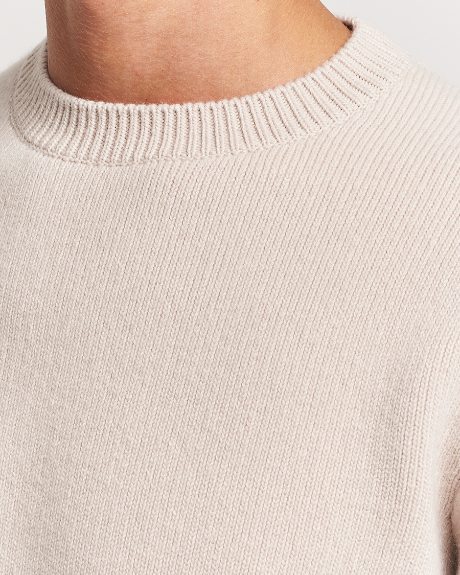 Homme | Pulls Et Tricots | Lanvin | Cashmere Blend Crew Neck Sweater Light Beige