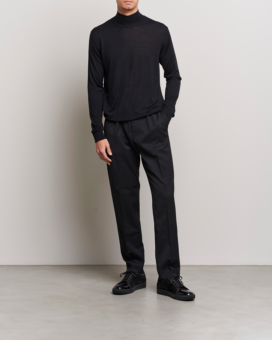 Homme | Pulls Et Tricots | Lanvin | Wool/Silk Rollneck Black