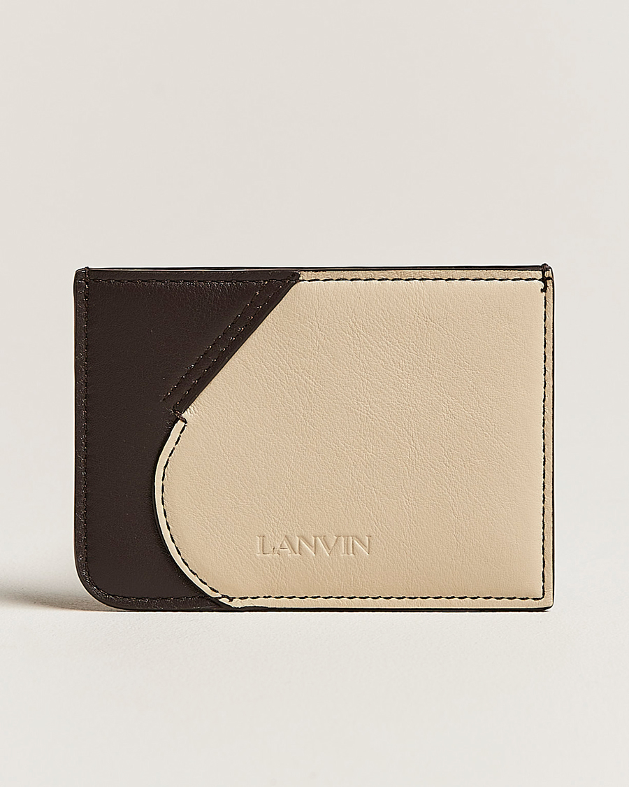 Homme | Lanvin Credit Card Holder Cocoa/Beige | Lanvin | Credit Card Holder Cocoa/Beige