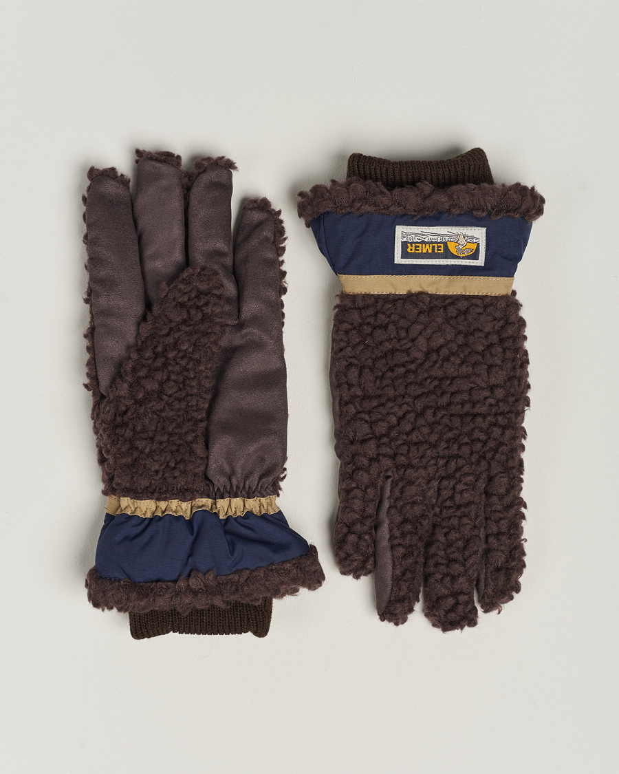 Homme | Elmer by Swany Sota Wool Teddy Gloves Brown | Elmer by Swany | Sota Wool Teddy Gloves Brown