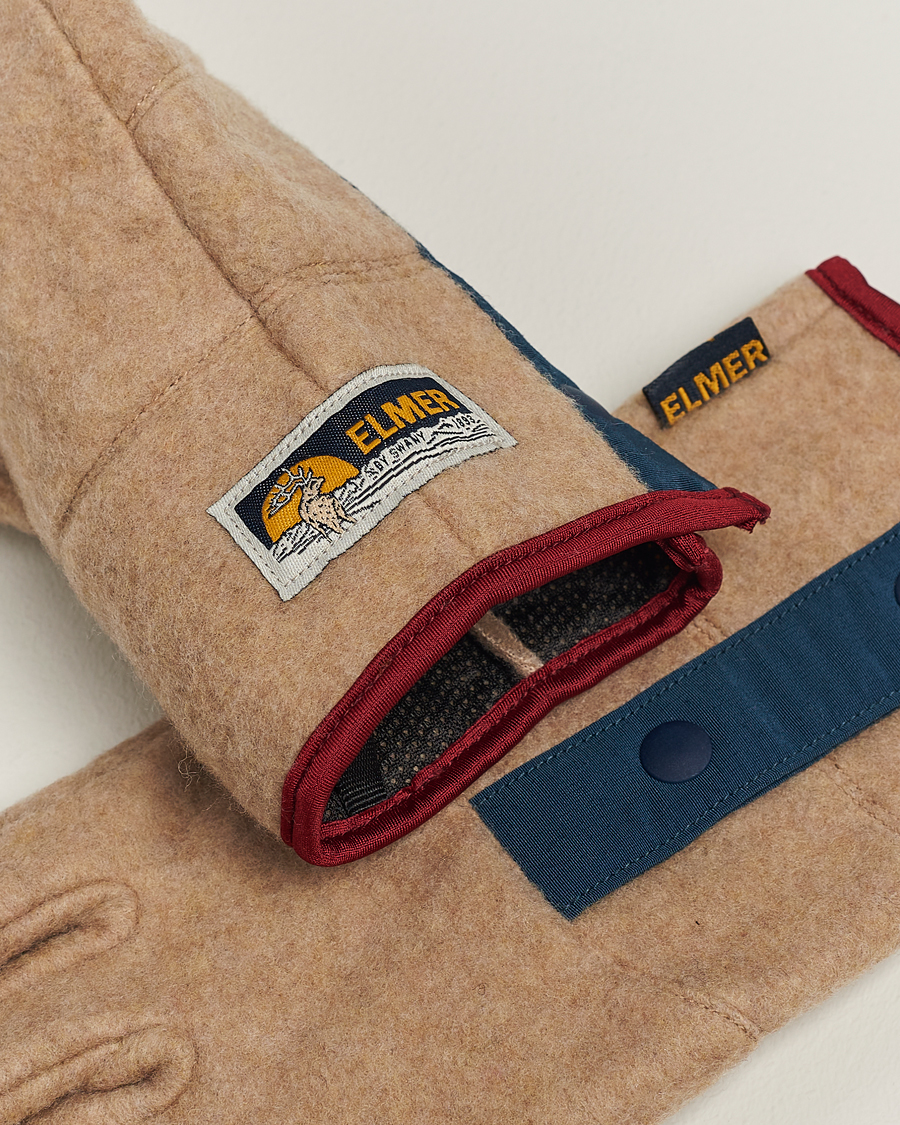 Homme | Elmer by Swany Recycled Wool Fleece Gloves Camel | Elmer by Swany | Recycled Wool Fleece Gloves Camel