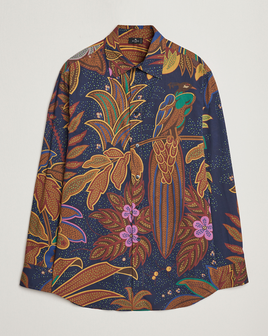 Homme | Chemises | Etro | Oversize Jungle Printed Shirt Navy