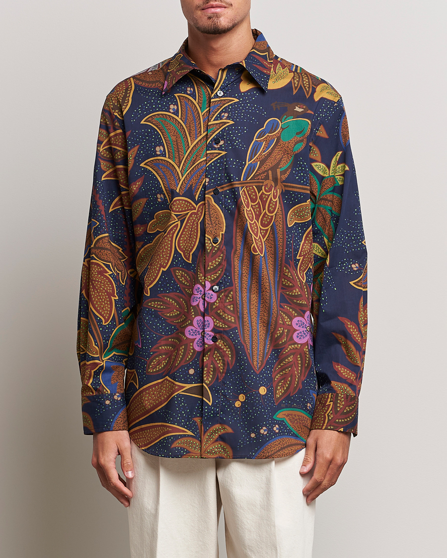 Homme | Chemises | Etro | Oversize Jungle Printed Shirt Navy