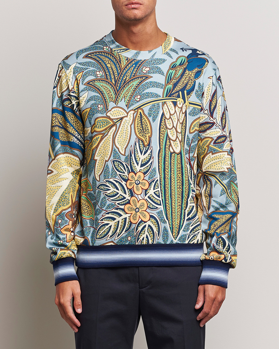 Homme | Pulls Et Tricots | Etro | Jungle Printed Sweatshirt Azzurro
