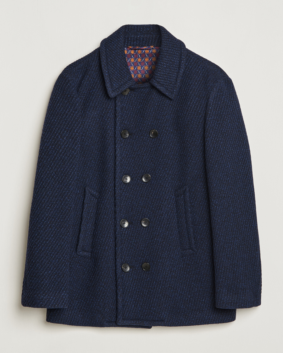 Homme | Manteaux Et Vestes | Etro | Wool Peacoat Navy