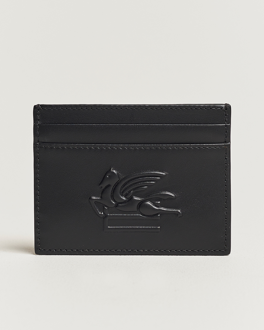 Heren | Etro Logo Embossed Cardholder Black | Etro | Logo Embossed Cardholder Black