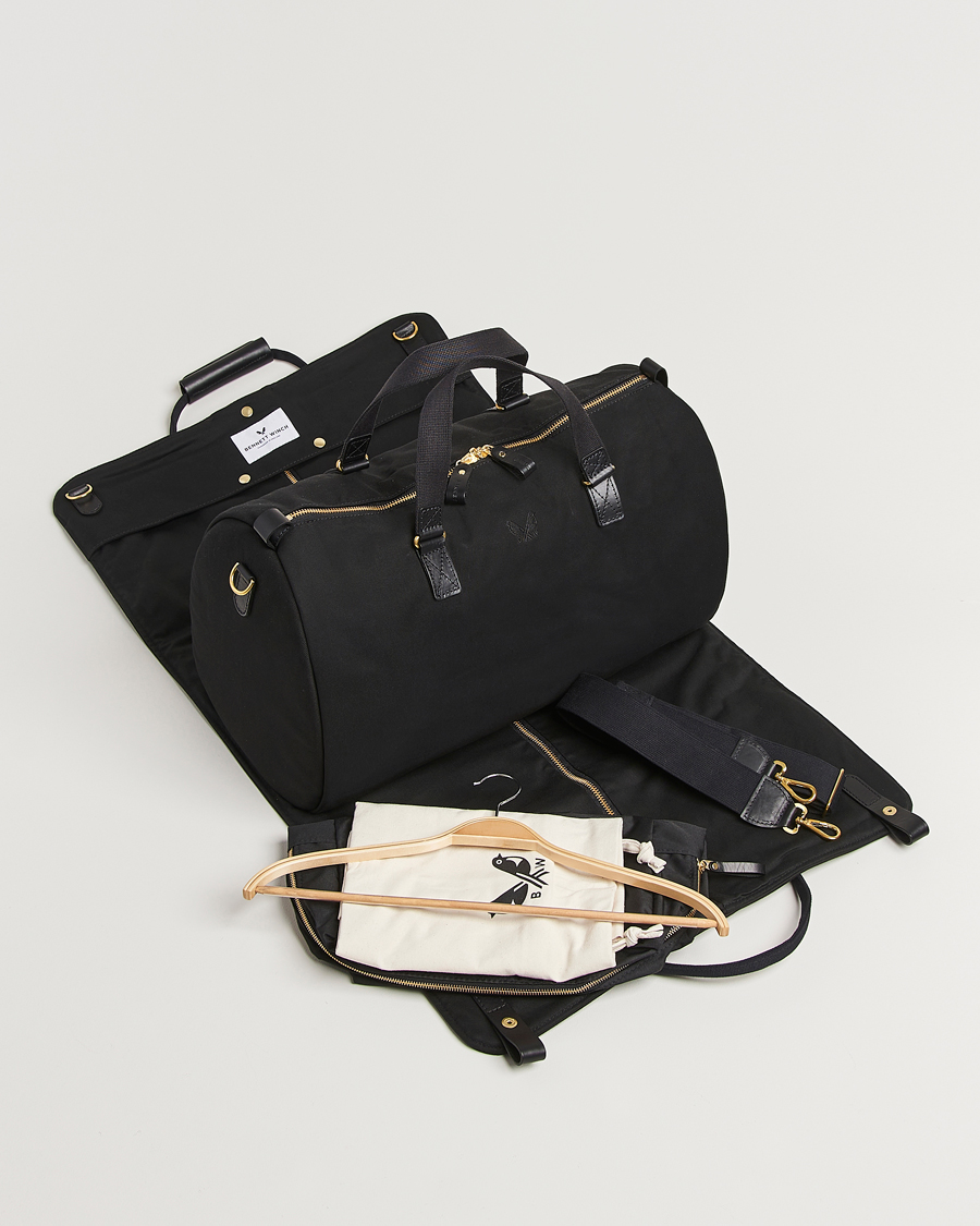 Heren | Tassen | Bennett Winch | Canvas Suit Carrier Holdall Black