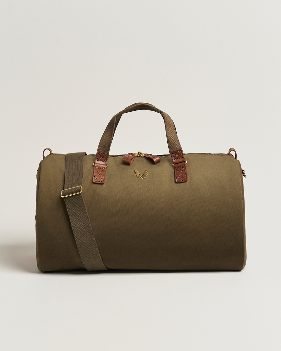 Homme | Bennett Winch Canvas Suit Carrier Holdall Olive | Bennett Winch | Canvas Suit Carrier Holdall Olive