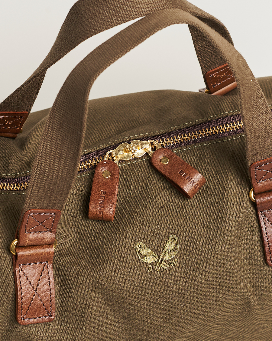 Homme | Bennett Winch Canvas Suit Carrier Holdall Olive | Bennett Winch | Canvas Suit Carrier Holdall Olive