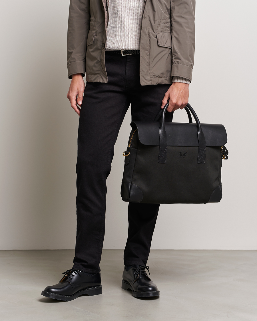Homme | Sacs | Bennett Winch | Canvas Briefcase Black