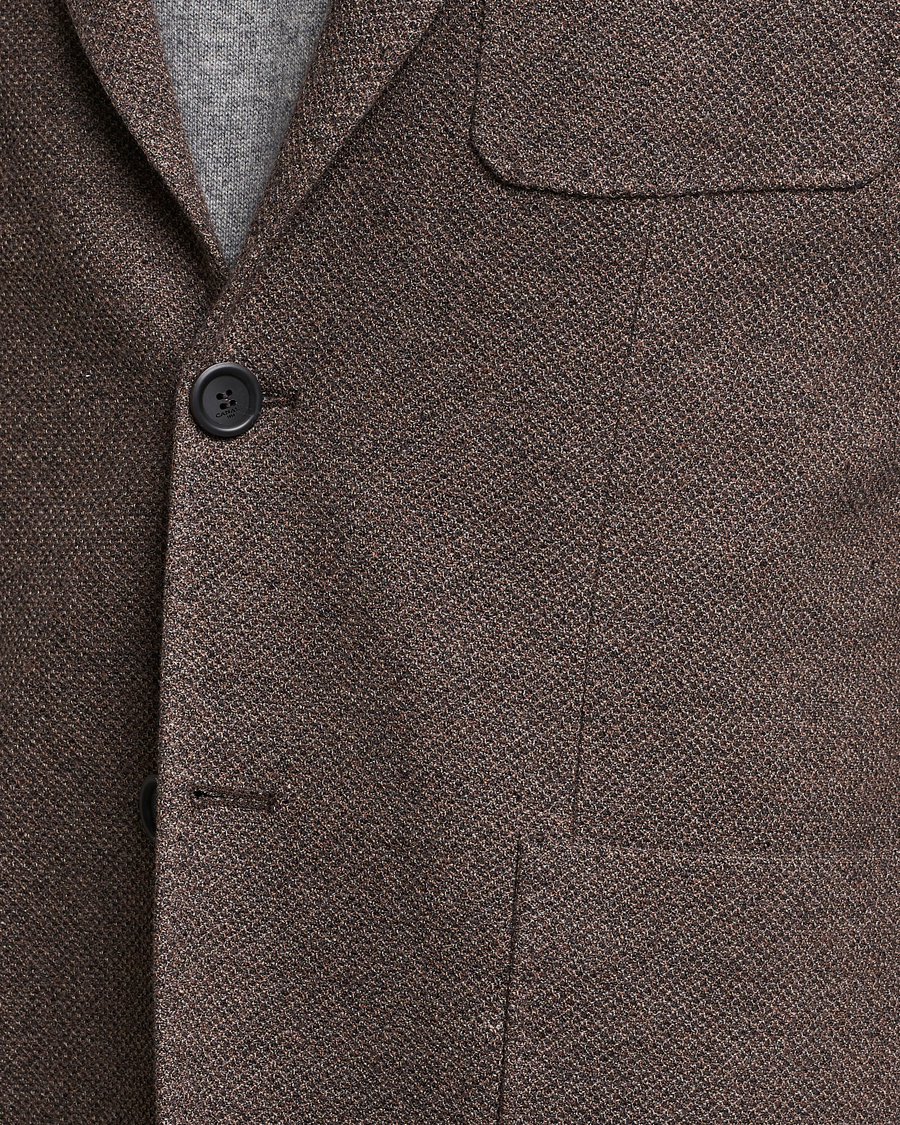 Homme | Blazers | Canali | Structured Wool Jersey Jacket Beige