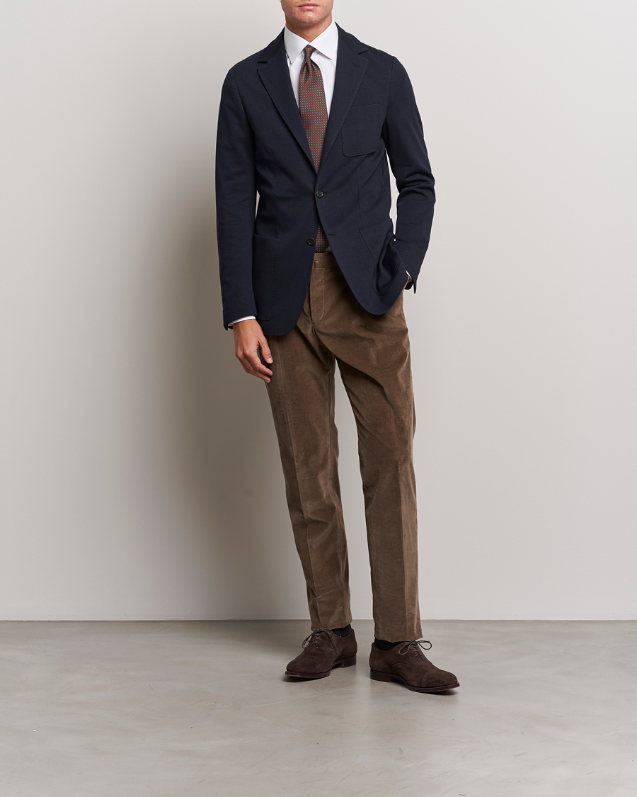 Homme | Blazers | Canali | Jersey Stretch Jacket Navy