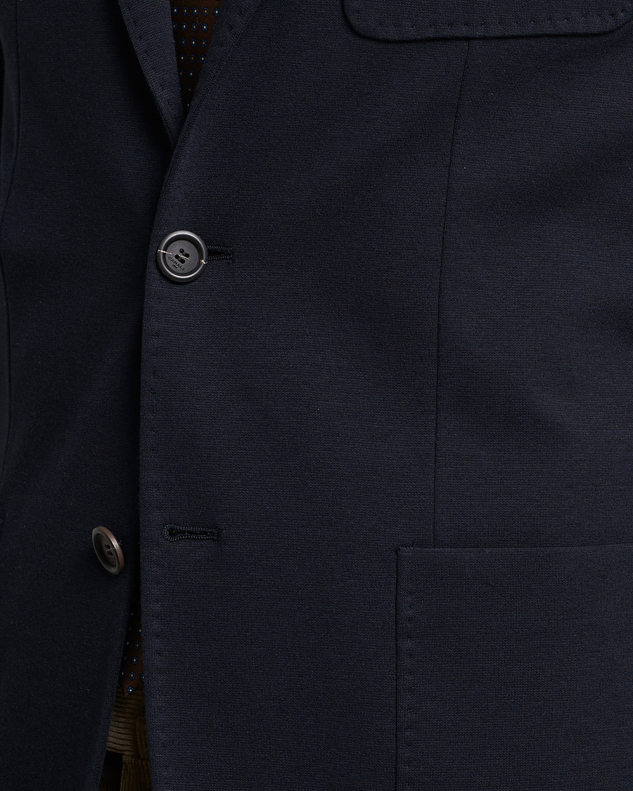 Homme | Blazers | Canali | Jersey Stretch Jacket Navy