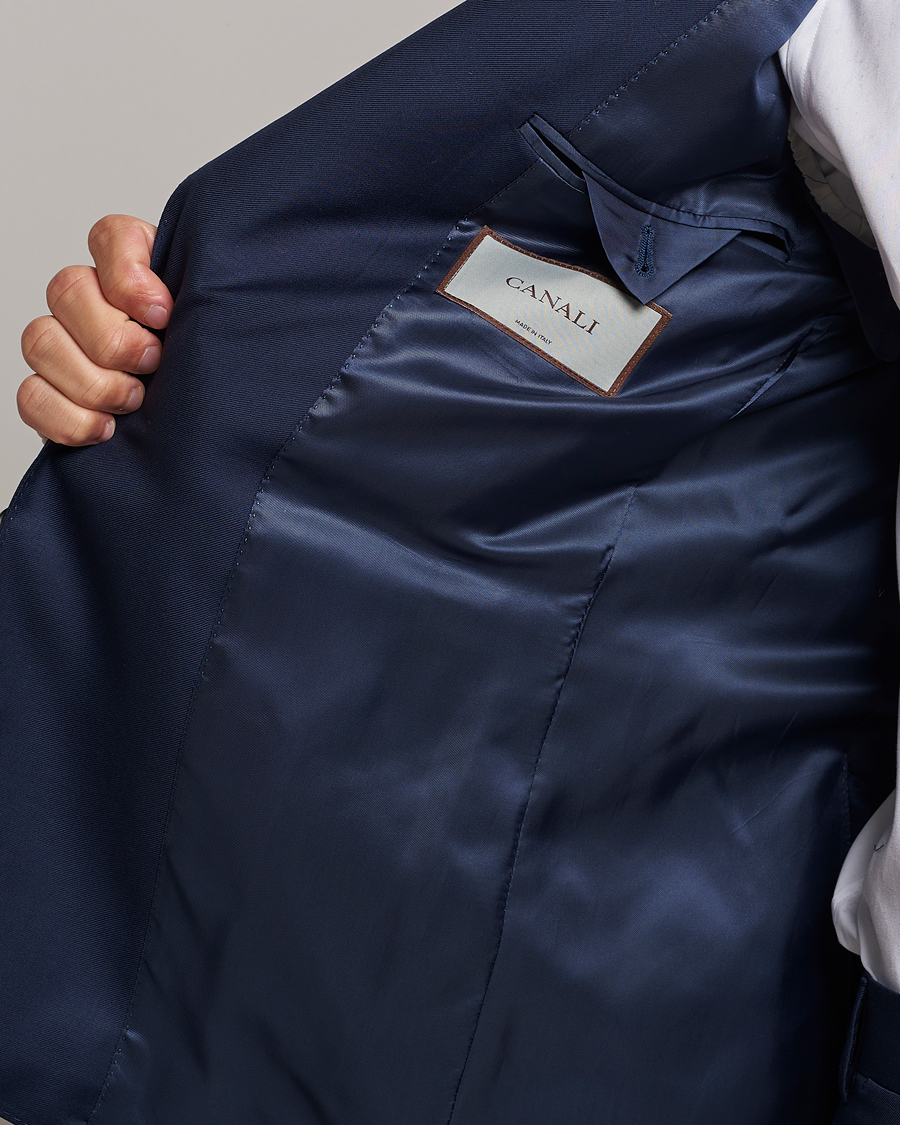Homme | Costumes | Canali | Super 130s Wool Capri Suit Dark Blue
