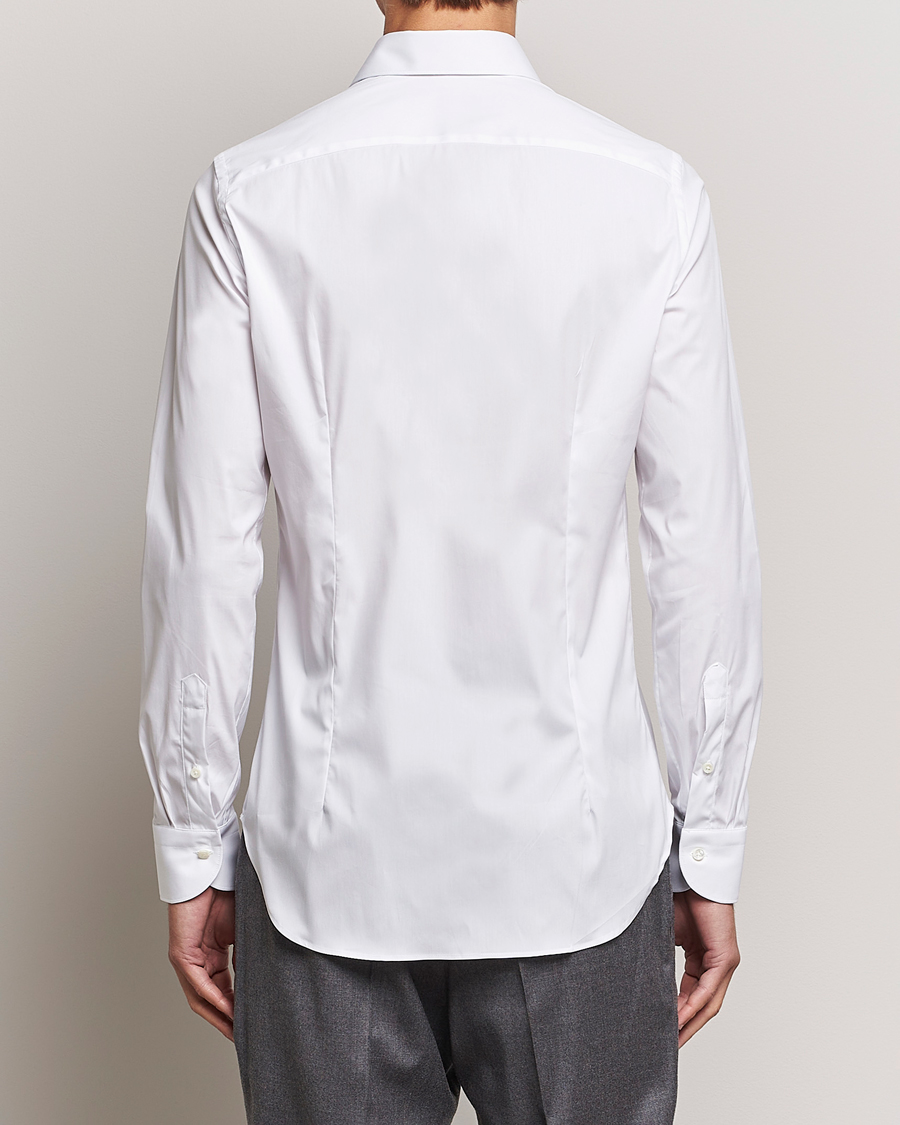 Homme | Chemises | Canali | Slim Fit Cotton/Stretch Shirt White