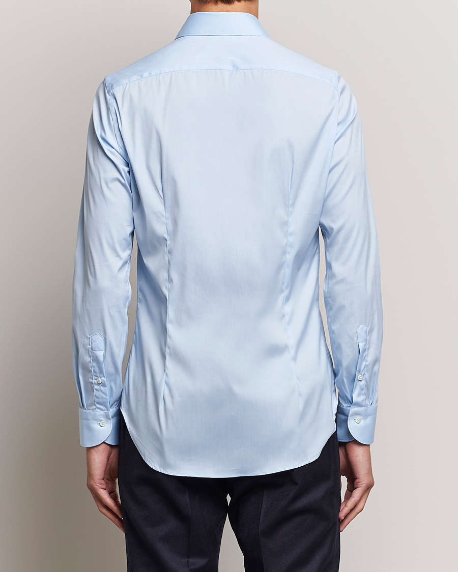 Homme | Chemises | Canali | Slim Fit Cotton/Stretch Shirt Light Blue