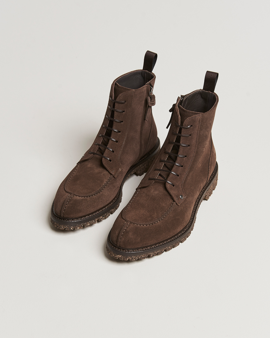 Homme | Canali Lace Up Winter Boot Dark Brown Suede | Canali | Lace Up Winter Boot Dark Brown Suede