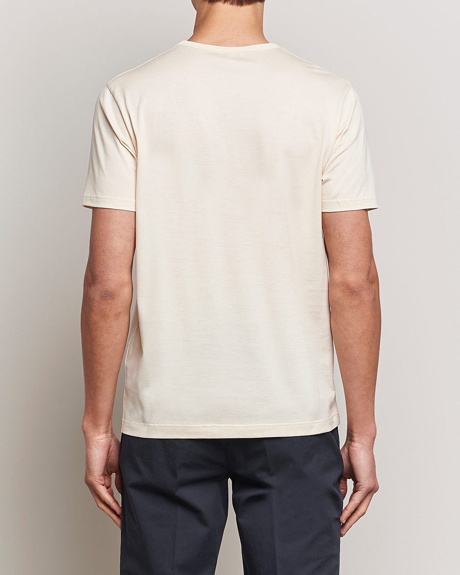 Heren | T-shirts | Sunspel | Crew Neck Q82 Cotton T-Shirt Undyed